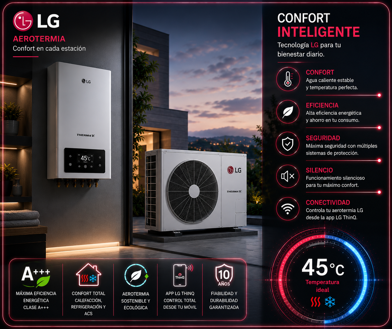LG aerotermia en madrid