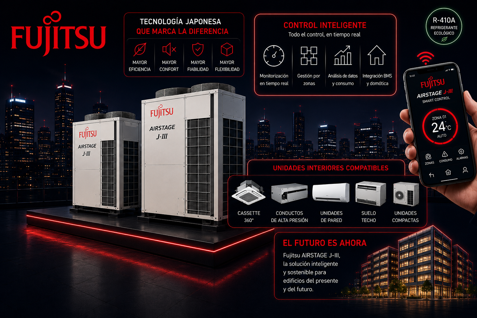 Fujitsu aire vrv en madrid