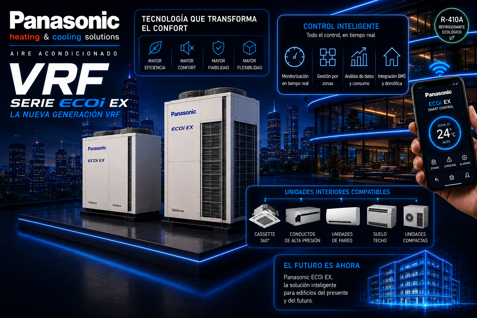 Panasonic aire vrv en madrid