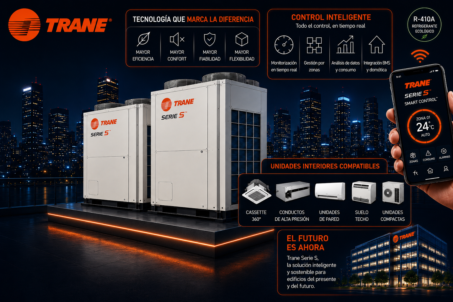 Trane aire vrv en madrid